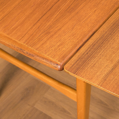 Swedish coffee table in teak & beech by Emmaboda Möbelfabrik