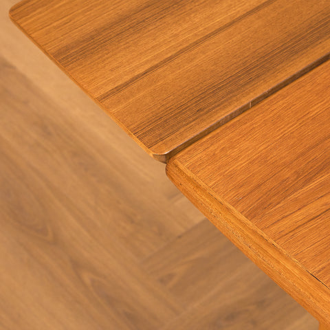 Swedish coffee table in teak & beech by Emmaboda Möbelfabrik