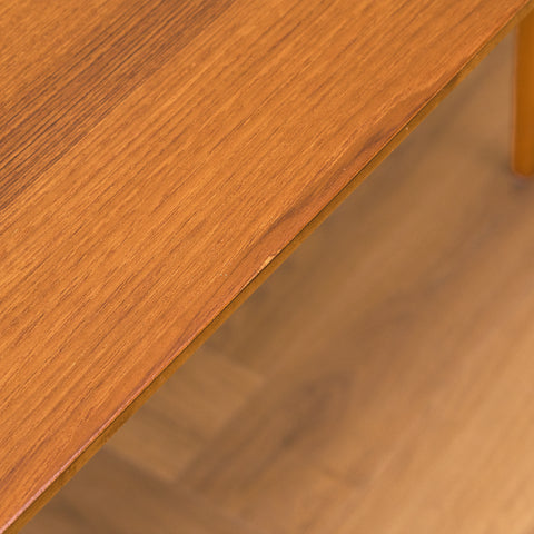 Swedish coffee table in teak & beech by Emmaboda Möbelfabrik