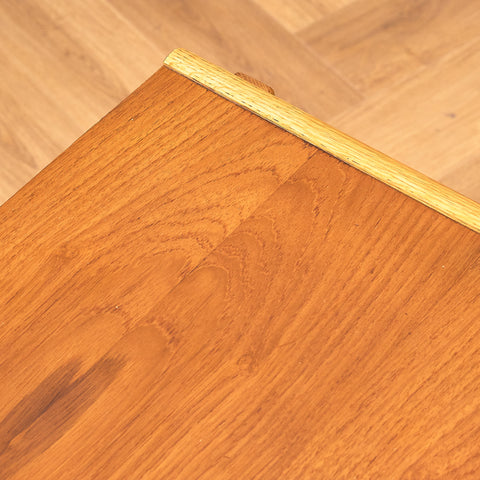 Swedish bedside tables in teak and oak by Carlström & Co Möbelfabrik