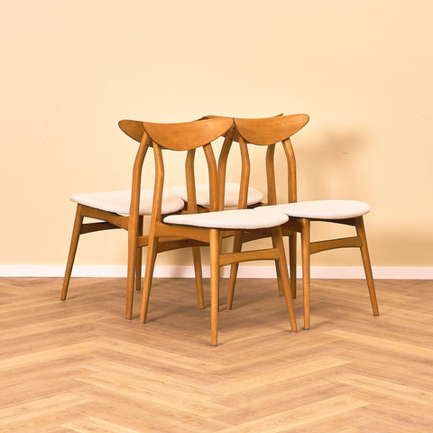 Swedish dining chairs in beech