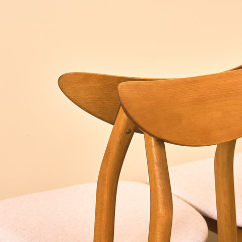 Swedish dining chairs in beech