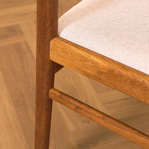 Danish dining chairs in oak by Erik Kirkegaard