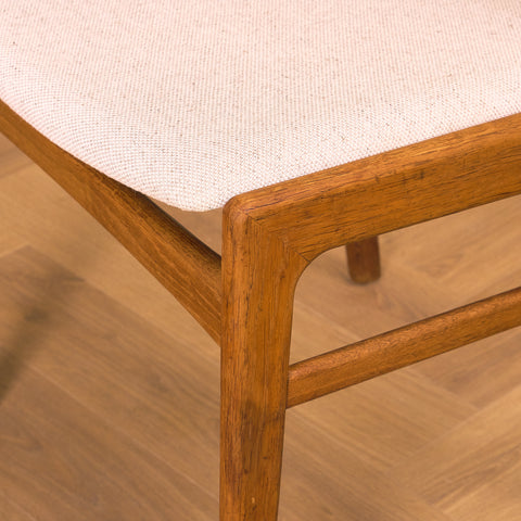 Danish dining chairs in oak by Erik Kirkegaard