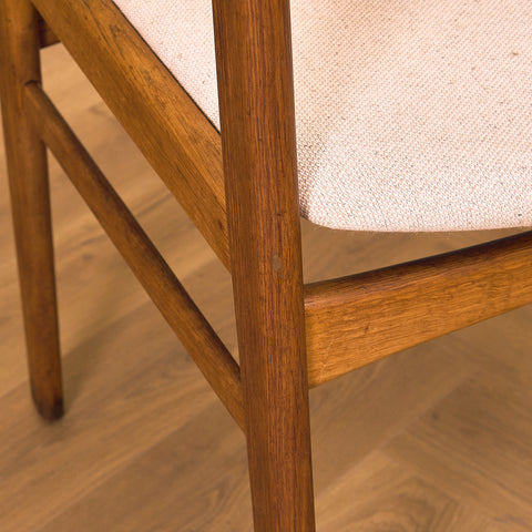 Danish dining chairs in oak by Erik Kirkegaard