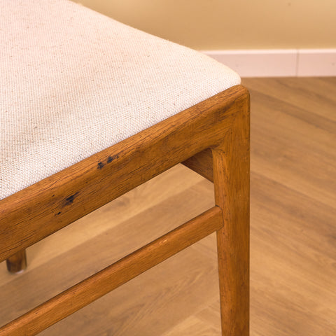 Danish dining chairs in oak by Erik Kirkegaard