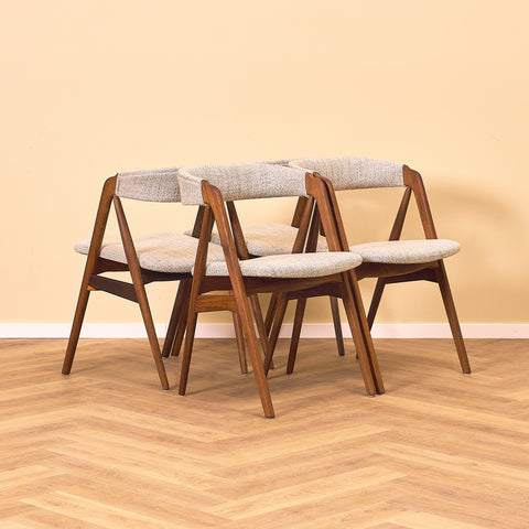 Danish set of 4 dining chairs 'model 205' by Thomas Harlev for Farstrup