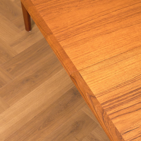 Danish round dining table in teak