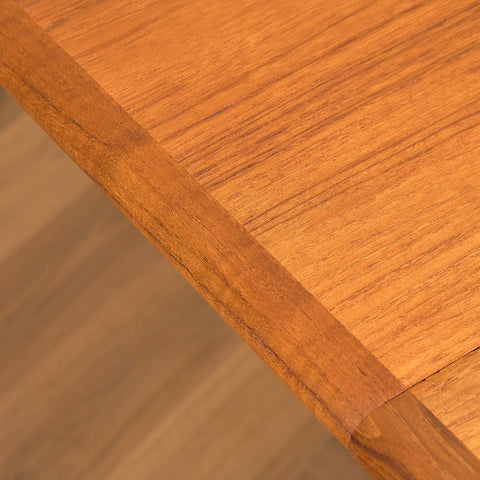 Danish round dining table in teak