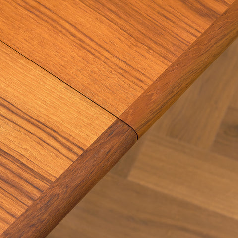 Danish round dining table in teak