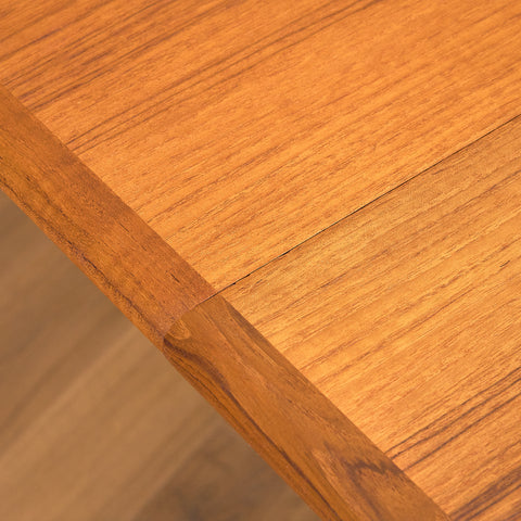 Danish round dining table in teak