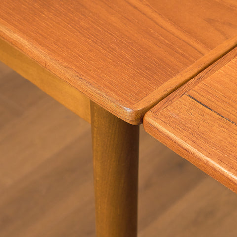 Swedish dining table in teak and beech