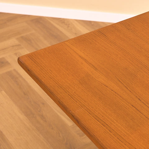 Swedish dining table in teak and beech