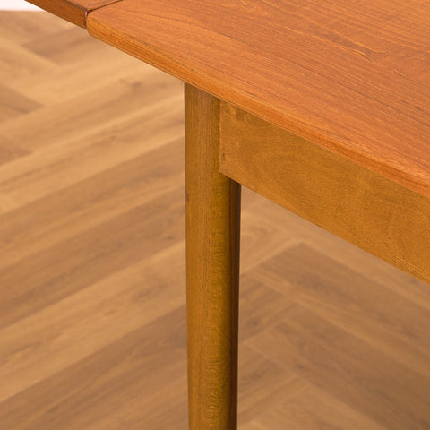 Swedish dining table in teak and beech