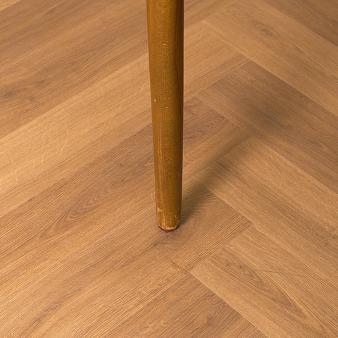 Swedish dining table in teak and beech