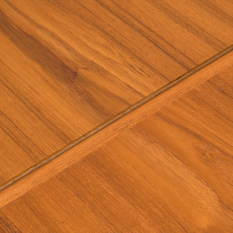 Danish dining table in teak and walnut