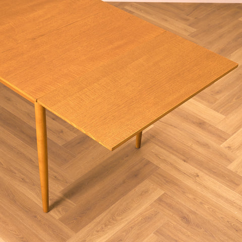 Swedish dining table in teak by Edsbyverken