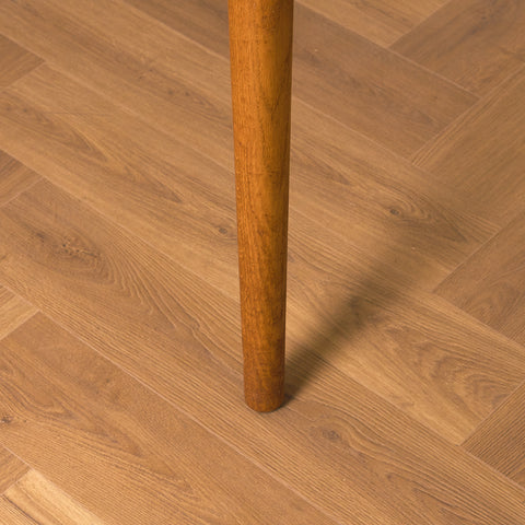 Danish rectangular dining table in teak and oak