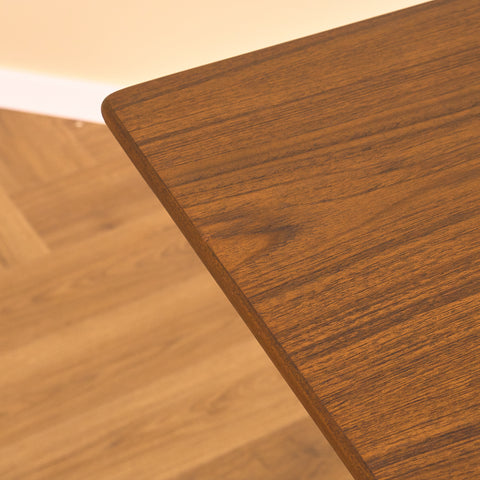 Danish rectangular dining table in teak and oak