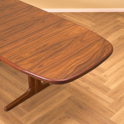 Danish oval dining table in Santos rosewood