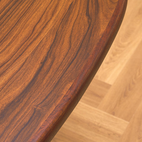 Danish oval dining table in Santos rosewood