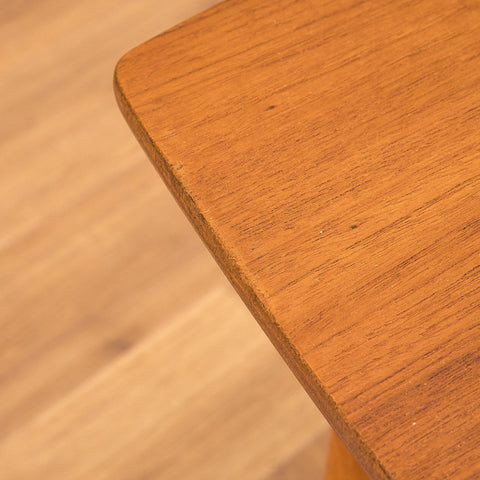 Swedish side table in teak and beech by Alberts, Tibro