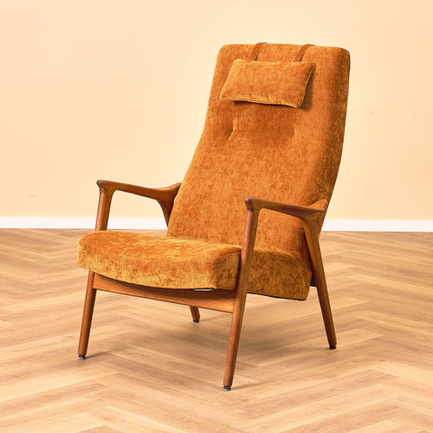 Swedish armchair in teak by Bröderna Andersson, Ekenässjön