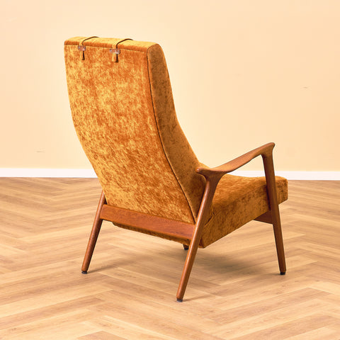 Swedish armchair in teak by Bröderna Andersson, Ekenässjön