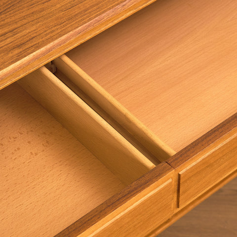 Swedish sideboard in walnut by Bertil Fridhagen for Bodafors, model 'Fasett'