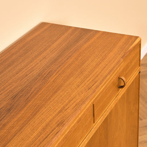 Swedish sideboard in walnut by Bertil Fridhagen for Bodafors, model 'Fasett'