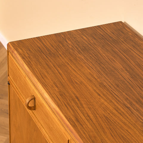 Swedish sideboard in walnut by Bertil Fridhagen for Bodafors, model 'Fasett'