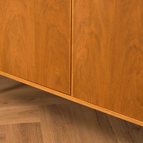 Swedish sideboard in walnut by Bertil Fridhagen for Bodafors, model 'Fasett'