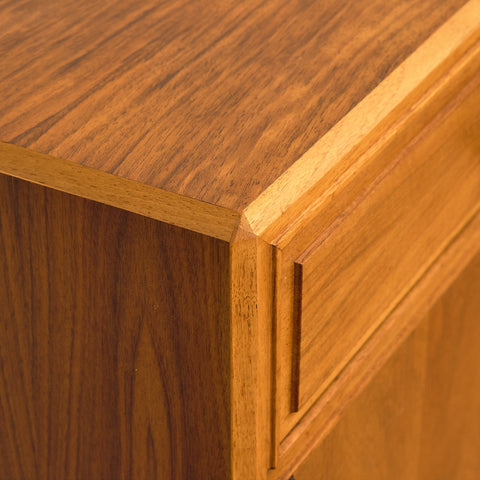 Swedish sideboard in walnut by Bertil Fridhagen for Bodafors, model 'Fasett'