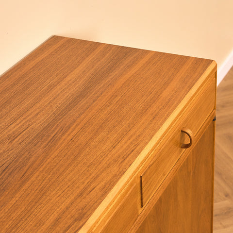 Swedish sideboard in walnut by Bertil Fridhagen for Bodafors, model 'Fasett'