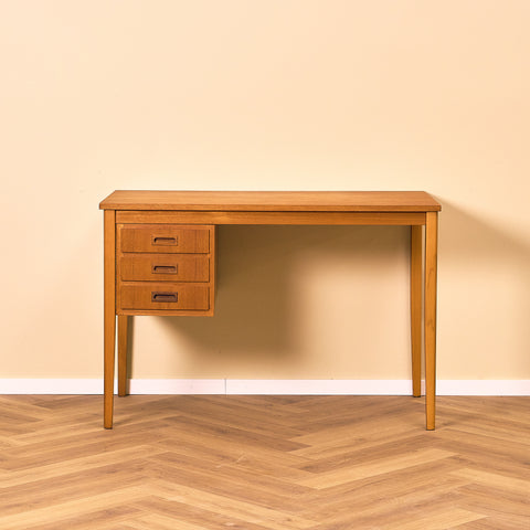 Swedish writing desk in teak and beech