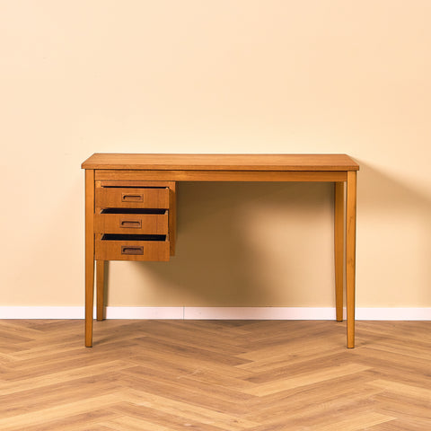 Swedish writing desk in teak and beech