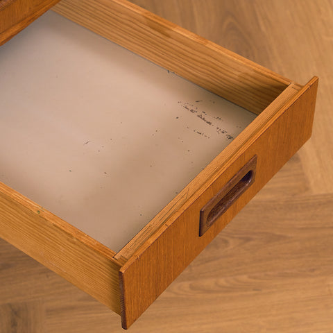 Swedish writing desk in teak and beech