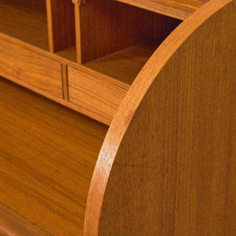 Swedish secretary with pull-out in teak by Egon Ostergaard for SMI