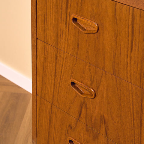 Swedish secretary with pull-out in teak by Egon Ostergaard for SMI