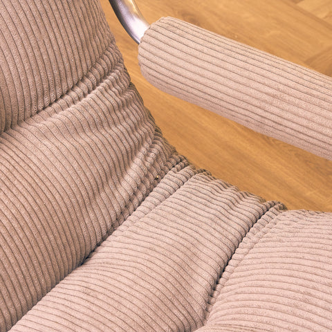 Swedish chrome armchair in chrome, possibly by IKEA