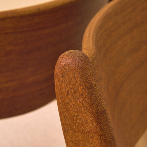 Danish dining chairs in teak by P.E. Jørgensen for Farso Stolefabrik