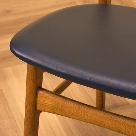 Danska matstolar i teak och ek