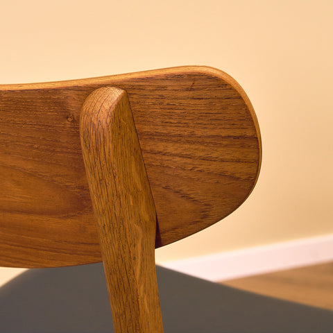 Danska matstolar i teak och ek