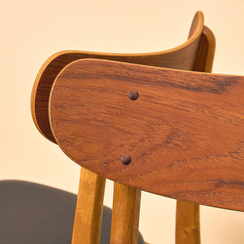 Danska matstolar i teak och ek