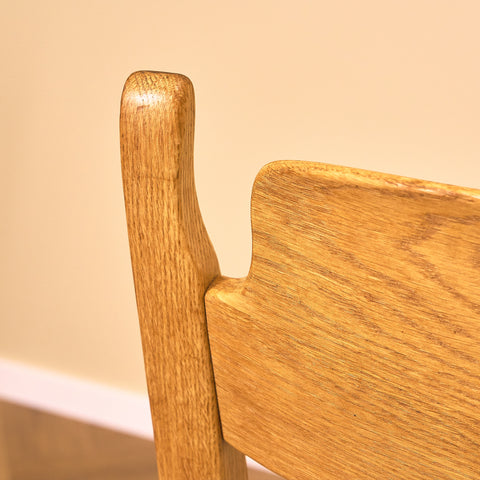 Swedish set of 6 dining chairs in oak, model 'Calmare' by Carl Malmsten,