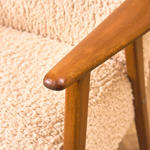 Svensk fåtölj i bokträ