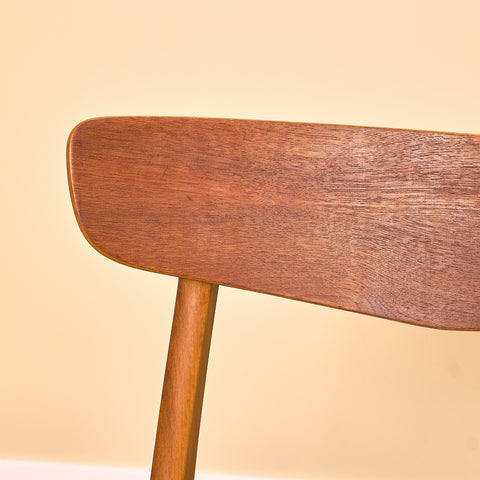 Danska matstolar i teak och bok från Findahl Møbelfabrik, modell 'Møsbol'