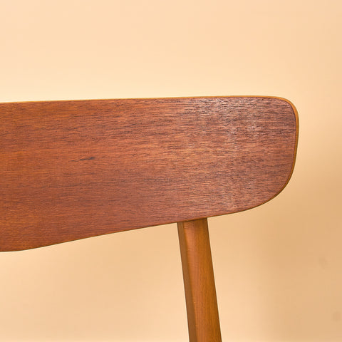 Danska matstolar i teak och bok från Findahl Møbelfabrik, modell 'Møsbol'