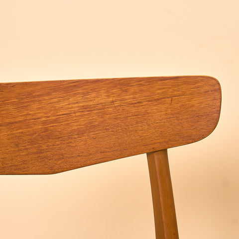 Danska matstolar i teak och bok från Findahl Møbelfabrik, modell 'Møsbol'