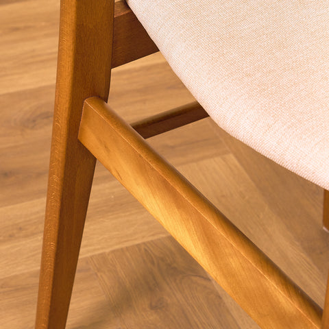 Danska matstolar i teak och bok från Findahl Møbelfabrik, modell 'Møsbol'